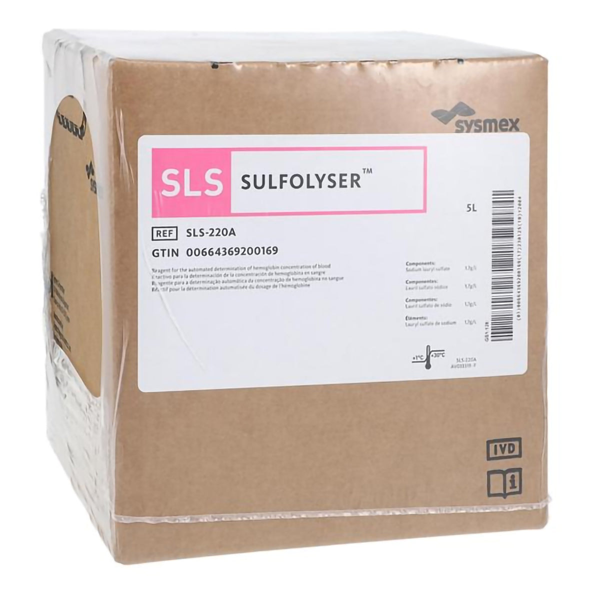 Sulfolyser Hematology Reagent for use with Sysmex Automated Hematology Analyzers, Hb test-Hematology Reagent Sulfolyser Hemoglobin (Hb) For Sysmex Automated Hematology Analyzers