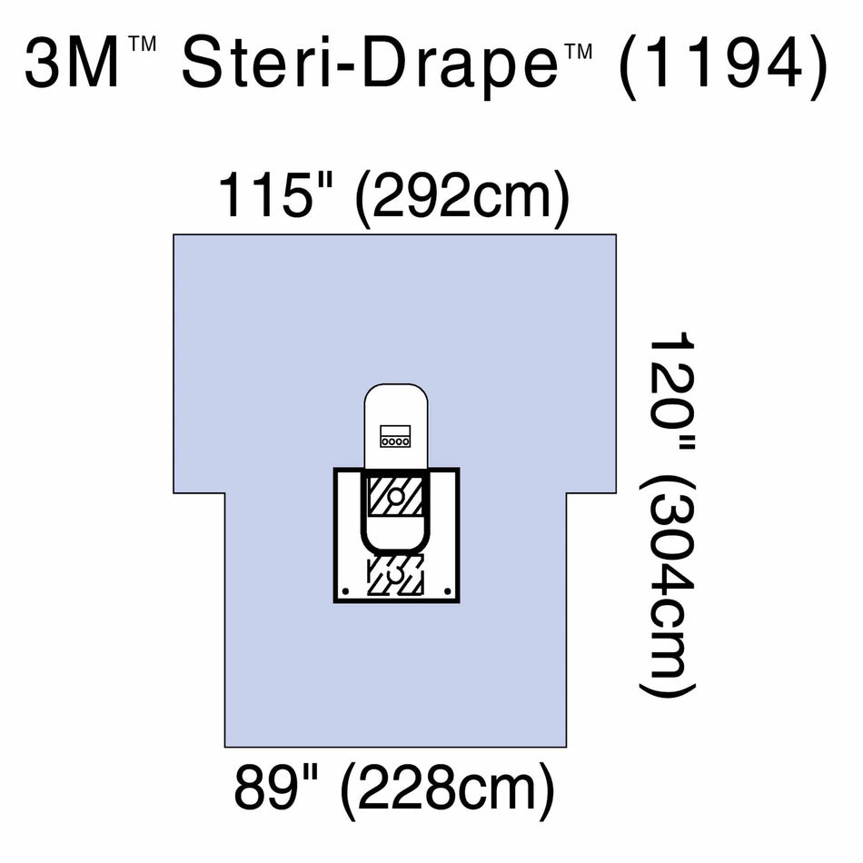 3M Steri-Drape Sterile Arthroscopy Drape with Pouch, 89 x 125 Inch-Orthopedic Drape 3M Steri-Drape Arthroscopy Drape with Pouch 89 W X 125 L Inch Sterile
