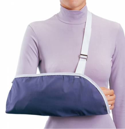 ProCare� Unisex Blue Cotton / Polyester Arm Sling, Large-Arm Sling Procare� Clinic Buckle Closure / Adjustable Strap Large
