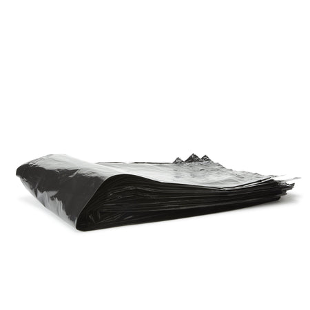 Colonial Trash Bag Premium Black Liner, 60 gal.-Trash Bag Colonial Bag 60 gal. Black LLDPE 1 mil 38 X 58 Inch X-Seal Bottom Flat Pack