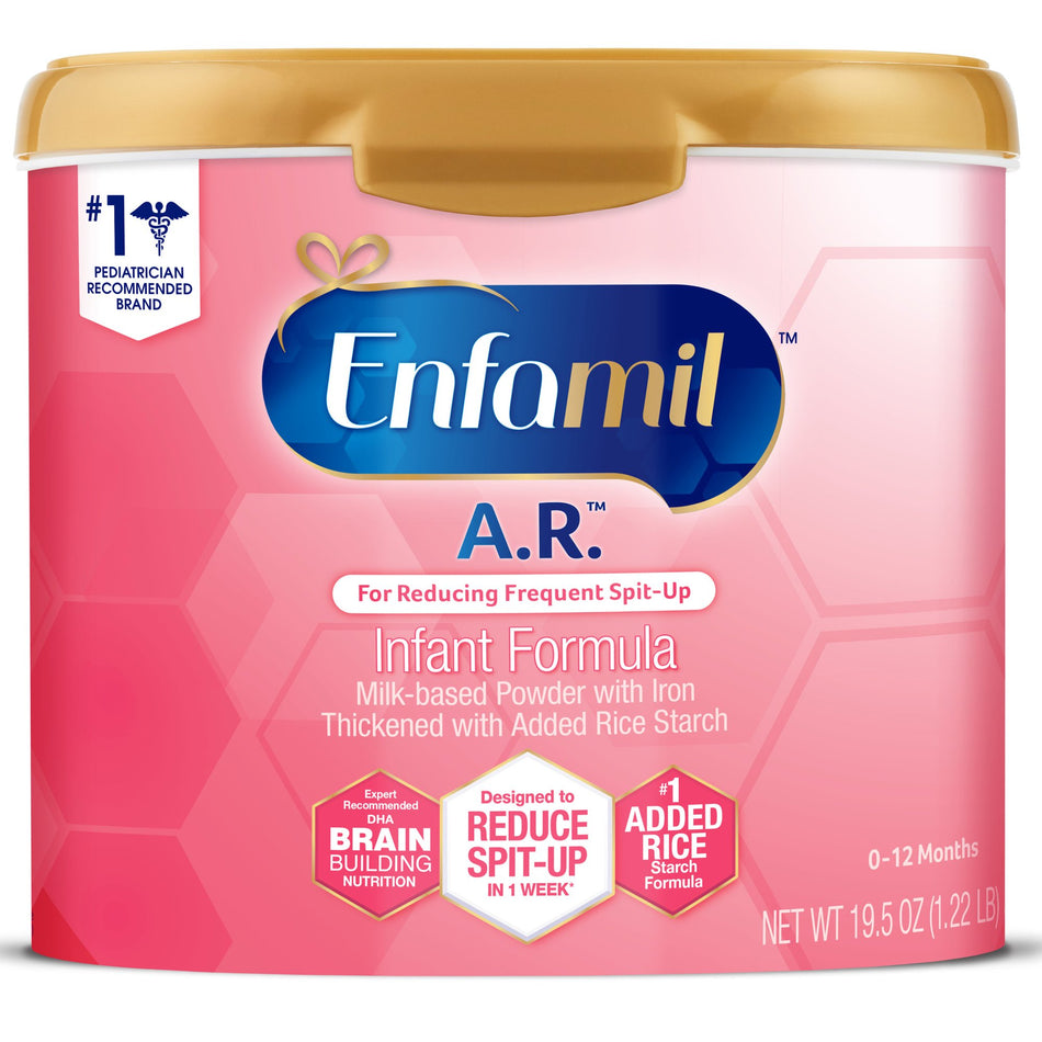 Enfamil� A.R.� Infant Formula, 19.5-ounce canister-Infant Formula Enfamil� A.R.� Unflavored 19.5 oz. Canister Powder Added Rice Spit Up