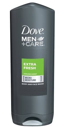 Dove Men+Care Body and Face Wash, Extra Fresh, 12 oz.-Body Wash Dove + Men Liquid 12 oz. Bottle Scented