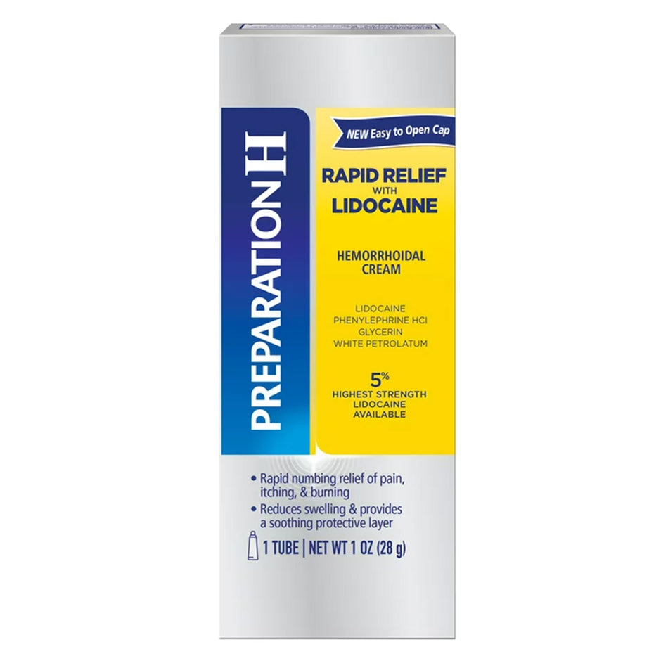 Preparation H Hemorrhoidal Cream Rapid Relief, 1-ounce tube-Hemorrhoid Relief