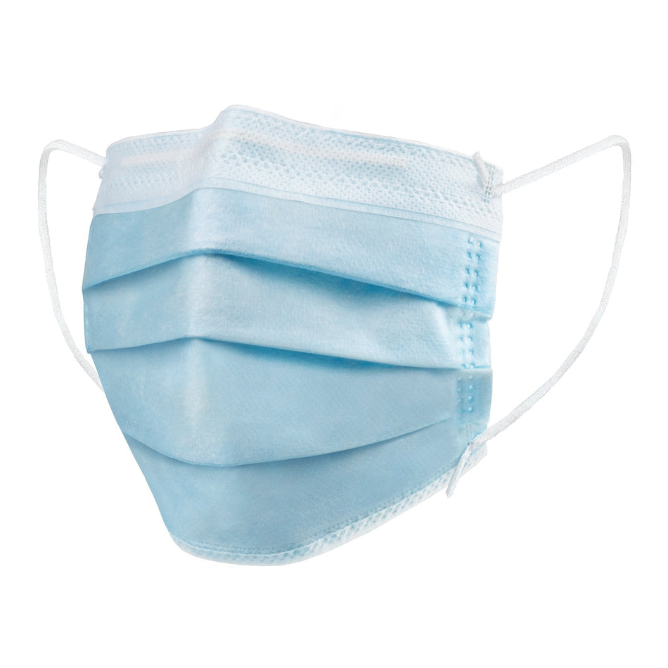 McKesson Procedure Masks, ASTM Level 1-Procedure Mask McKesson ASTM Level 1 Earloops One Size Fits Most