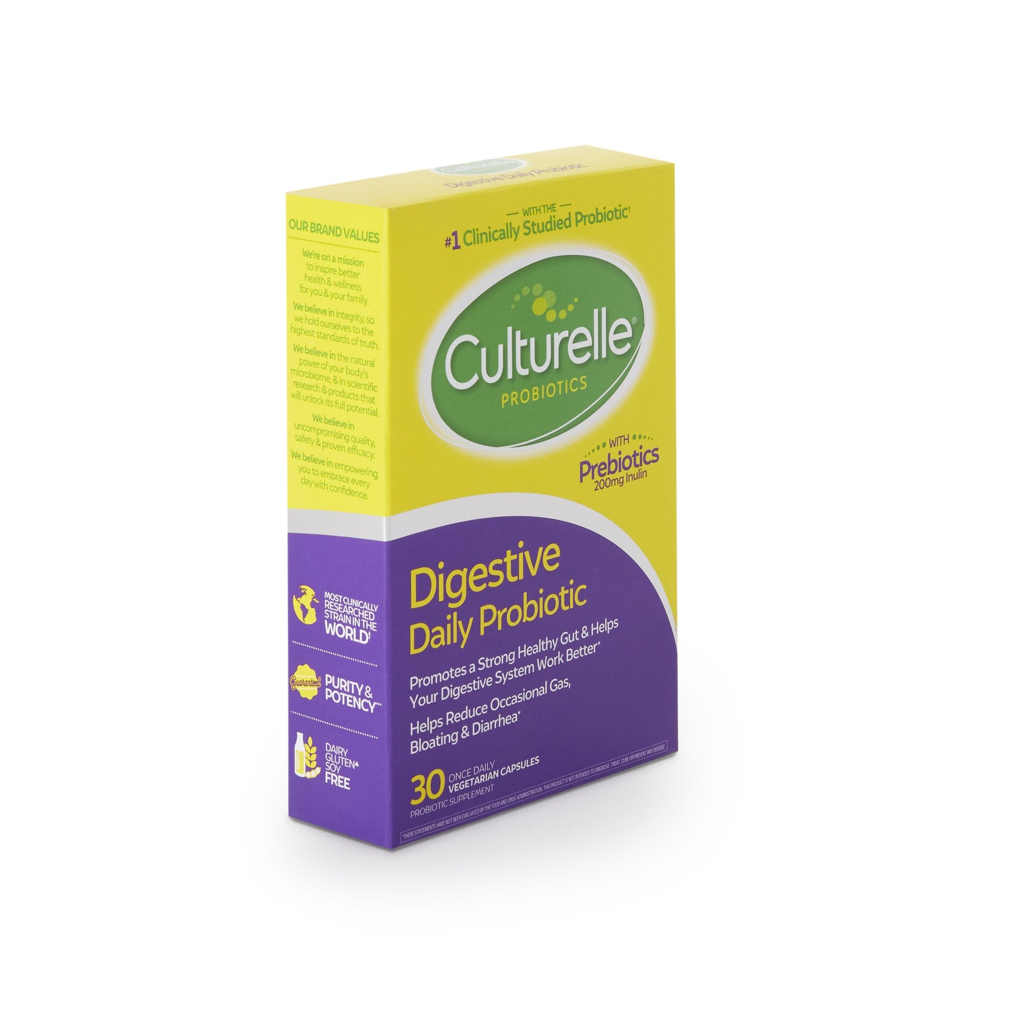 Culturelle Probiotic Dietary Supplement-Probiotic Dietary Supplement Culturelle 30 per Box Capsule