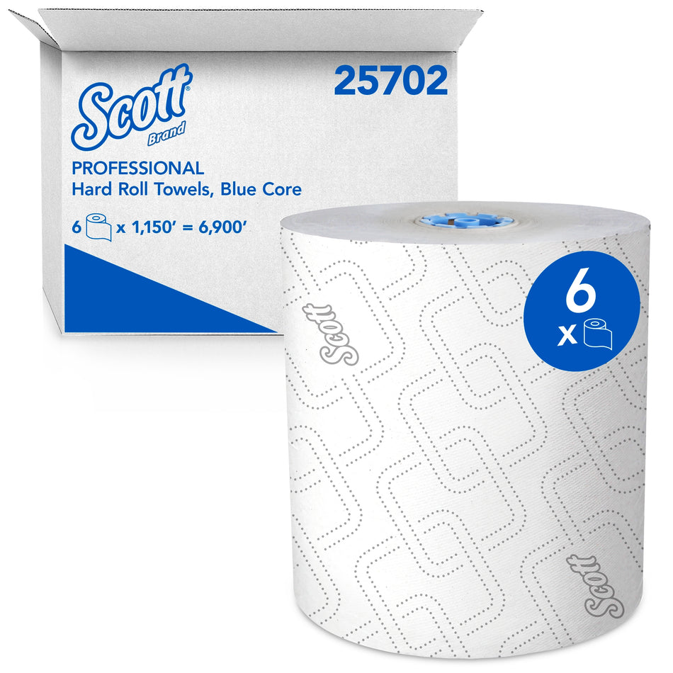 Scott MOD* Blue Paper Towel-Paper Towel Scott MOD Blue Hardwound Roll 7-1/2 Inch X 1150 Foot