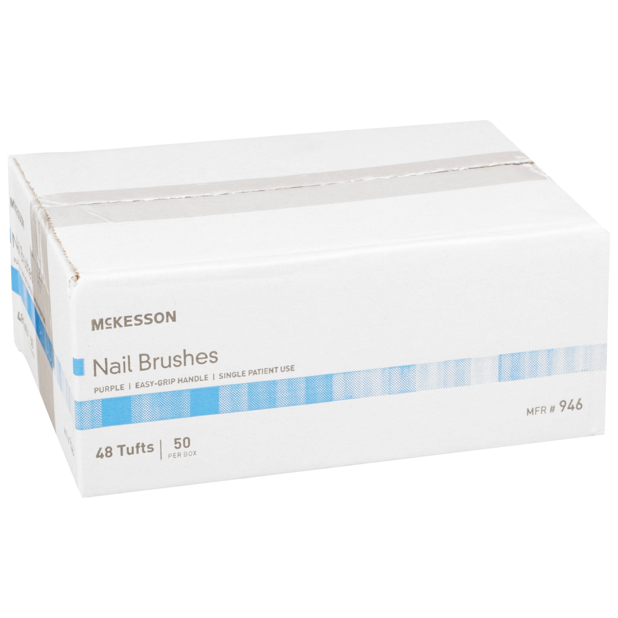 McKesson Nail Brush-Nail Brush McKesson Soft Bristles Purple
