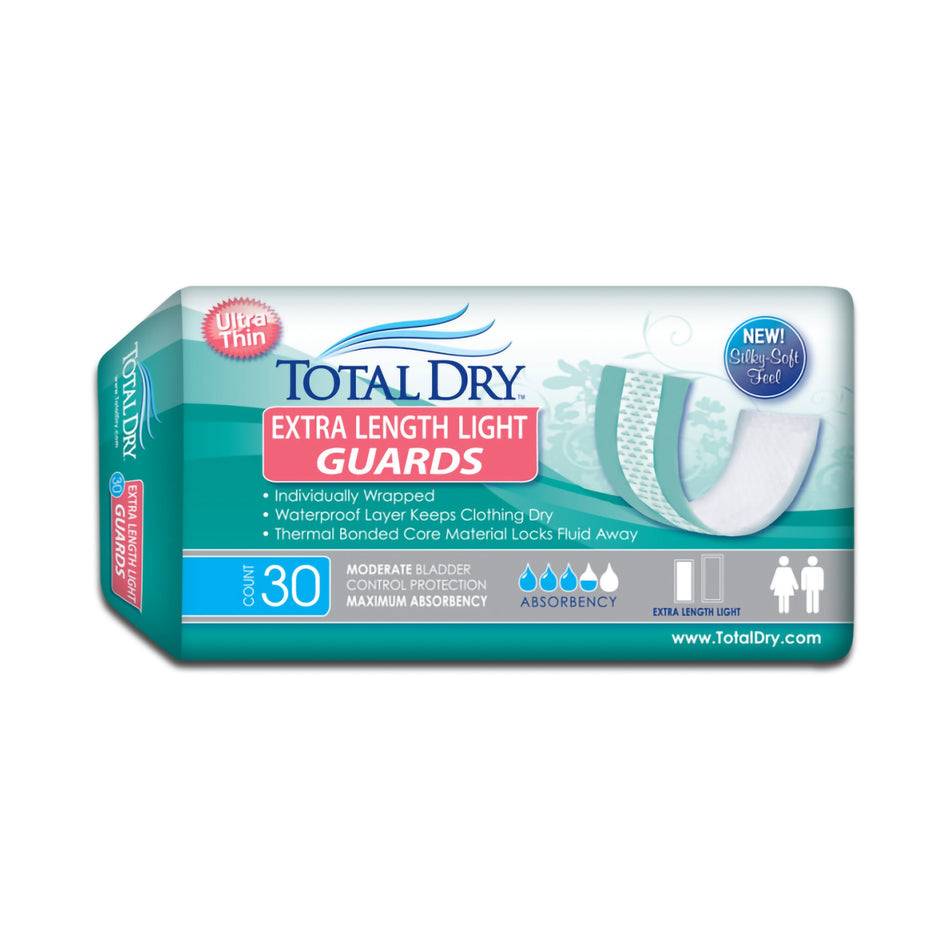 TotalDry Maximum Absorbency Bladder Control Pad, 11-Inch Length-Bladder Control Pad TotalDry 11 Inch Length Moderate Absorbency SecureLoc Core One Size Fits Most