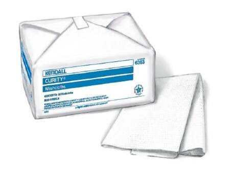 Kendall Washcloth, 10 x 13 Inch-Washcloth Curity 10 X 13 Inch White Disposable