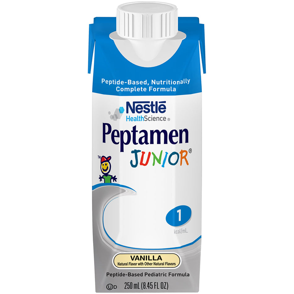 Peptamen Junior� Peptide-Based Pediatric Formula, Vanilla, 8.45 oz. Tetra Prisma�-Pediatric Oral Supplement Peptamen Junior� Vanilla Flavor 8.45 oz. Carton Liquid Whey Protein Impaired GI Function