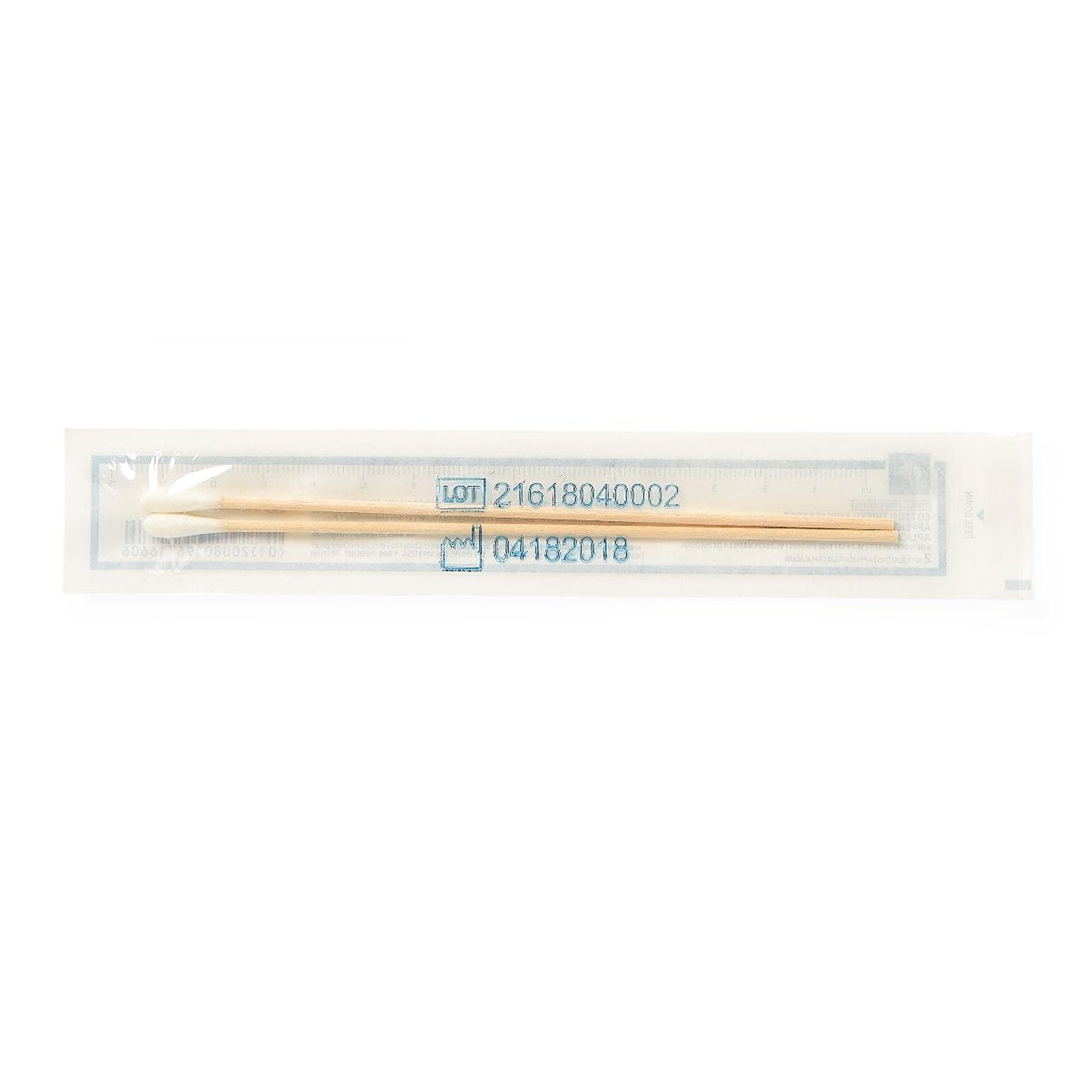 Medline Swabstick, 100 Packs per Box-Swabstick Cotton Tip Wood Shaft 6 Inch Sterile 2 per Pack
