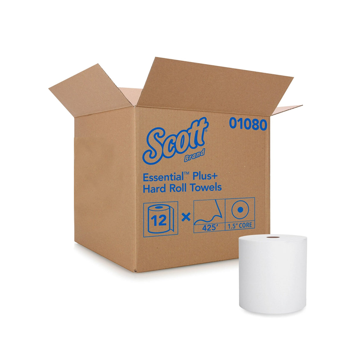 Scott Essential Paper Towel, 8 Inch x 425 Foot, 12 Rolls per Case-Paper Towel Kleenex Roll 8 Inch X 425 Foot