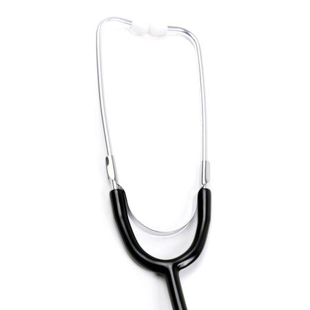 McKesson General Exam Stethoscope-General Exam Stethoscope McKesson Black 1-Tube 21 Inch Tube Single Sided Chestpiece