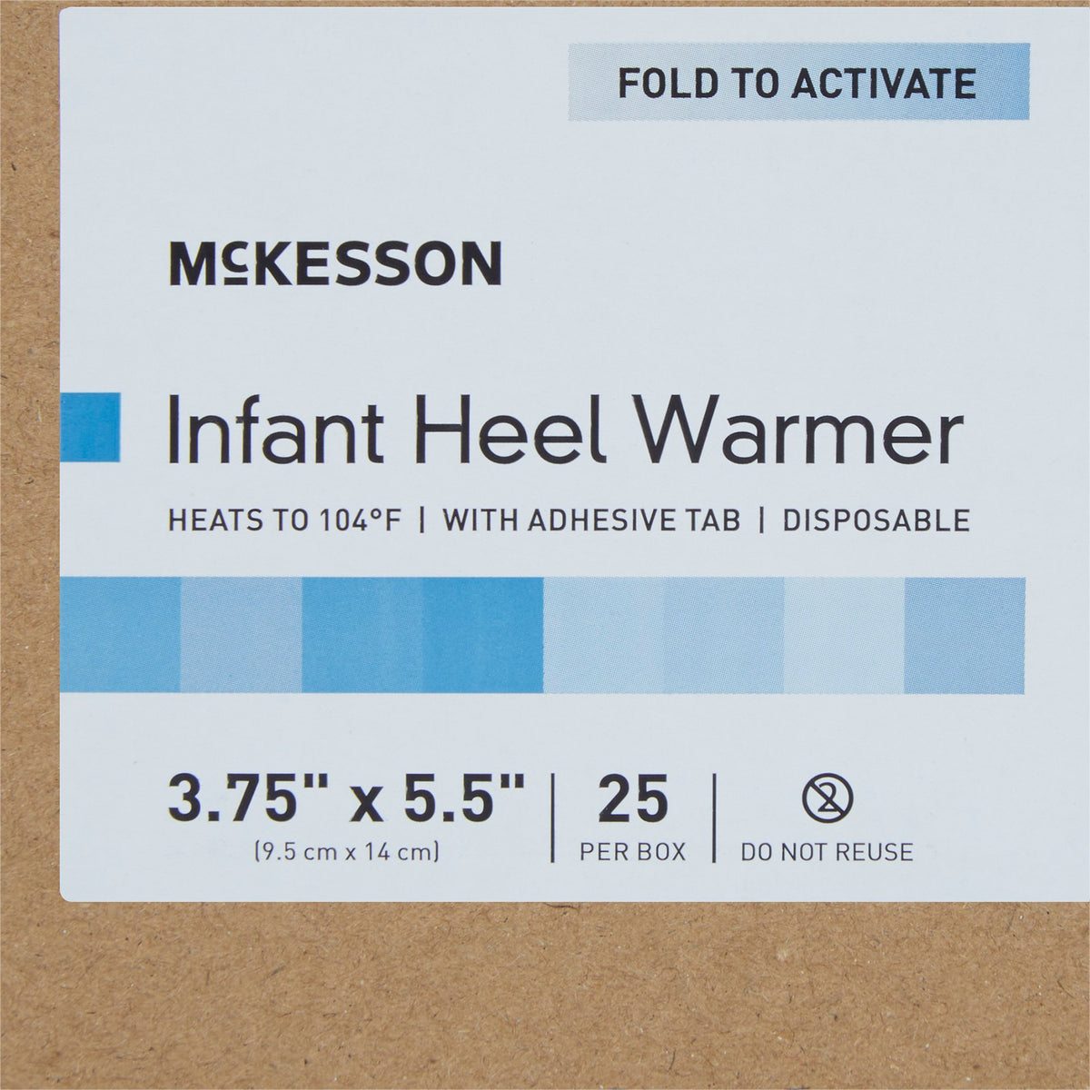 McKesson Infant Heel Warmer, 3 x 5 Inch-Instant Infant Heel Warmer McKesson Heel One Size Fits Most Nylon Cover / Polyethylene Disposable