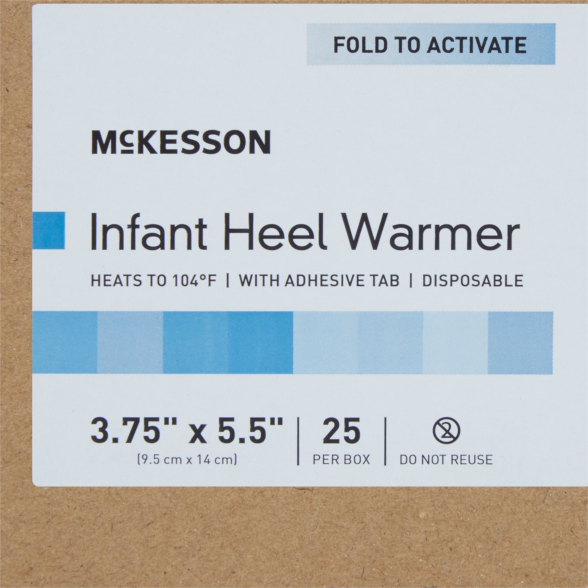 McKesson Infant Heel Warmer, 3 x 5 Inch-Instant Infant Heel Warmer McKesson Heel One Size Fits Most Nylon Cover / Polyethylene Disposable