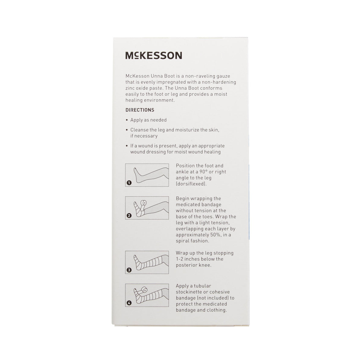 McKesson Unna Boot with Zinc Oxide, 3 Inch x 10 Yard-Unna Boot McKesson Zinc Oxide 3 Inch X 10 Yard
