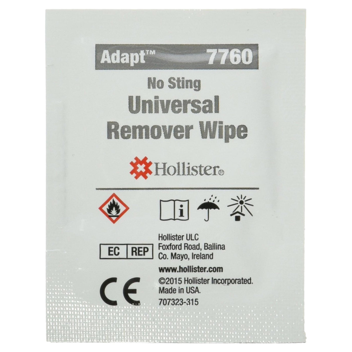 Adapt Adhesive and Barrier Remover, 1-1/2 x 2 Inch-Adhesive and Barrier Remover Adapt Wipe 50 per Box