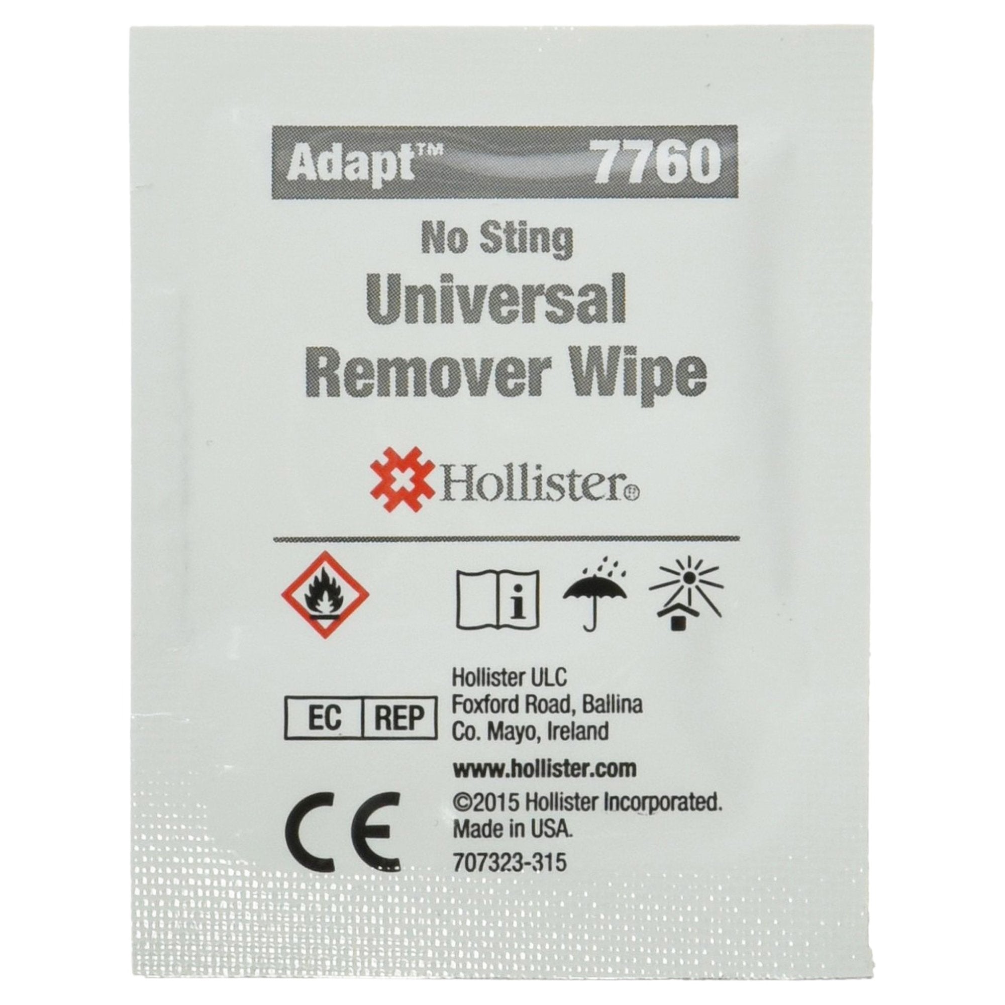 Adapt Adhesive and Barrier Remover, 1-1/2 x 2 Inch-Adhesive and Barrier Remover Adapt Wipe 50 per Box