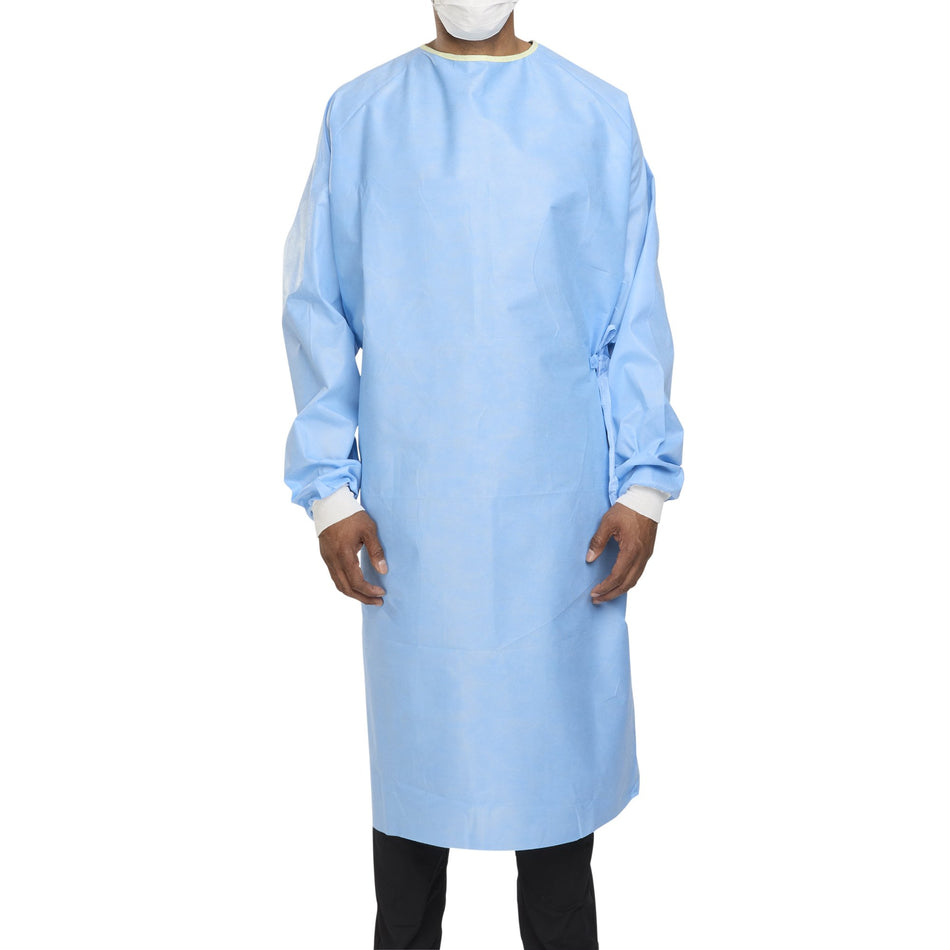 ULTRA Non-Reinforced Surgical Gown with Towel, X-Large-Non-Reinforced Surgical Gown with Towel ULTRA X-Large Blue Sterile AAMI Level 3 Disposable