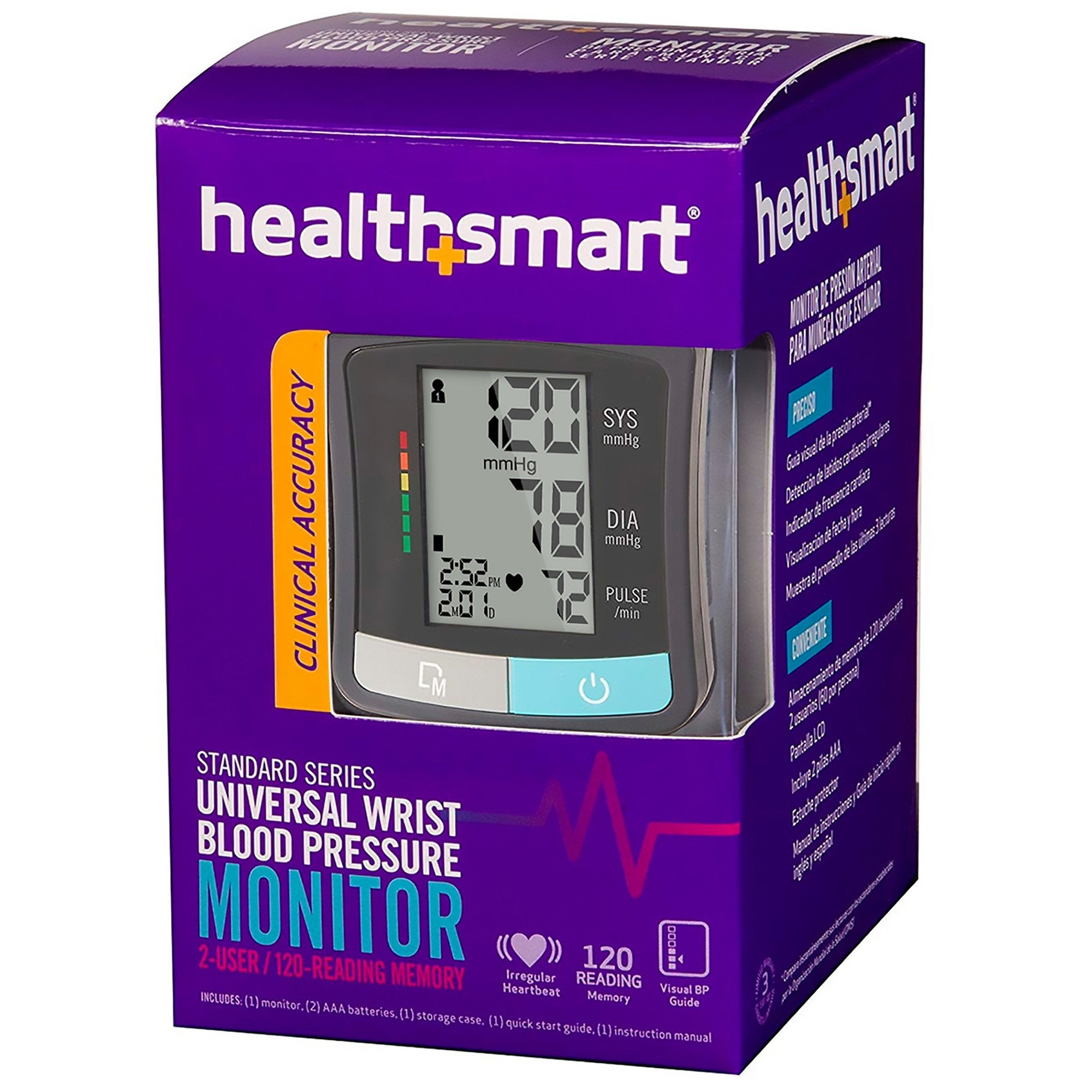 Mabis Digital Blood Pressure Wrist Unit, Adult, One Size-Home Automatic Digital Blood Pressure Monitor MABIS One Size Fits Most Cuff Nylon Cuff 13 - 21 cm Wrist