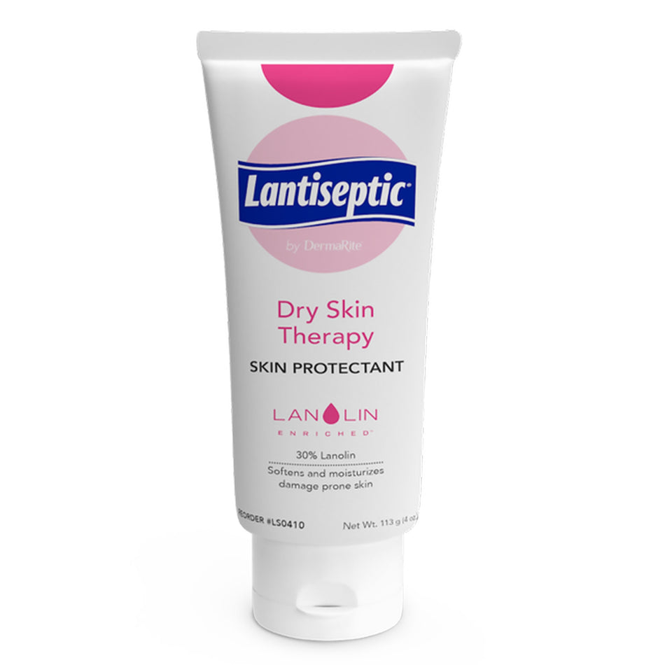 Lantiseptic Dry Skin Therapy Moisturizer Cream, 4-ounce tube-Skin Protectant Lantiseptic Dry Skin Therapy 4 oz. Tube Lanolin Scent Cream