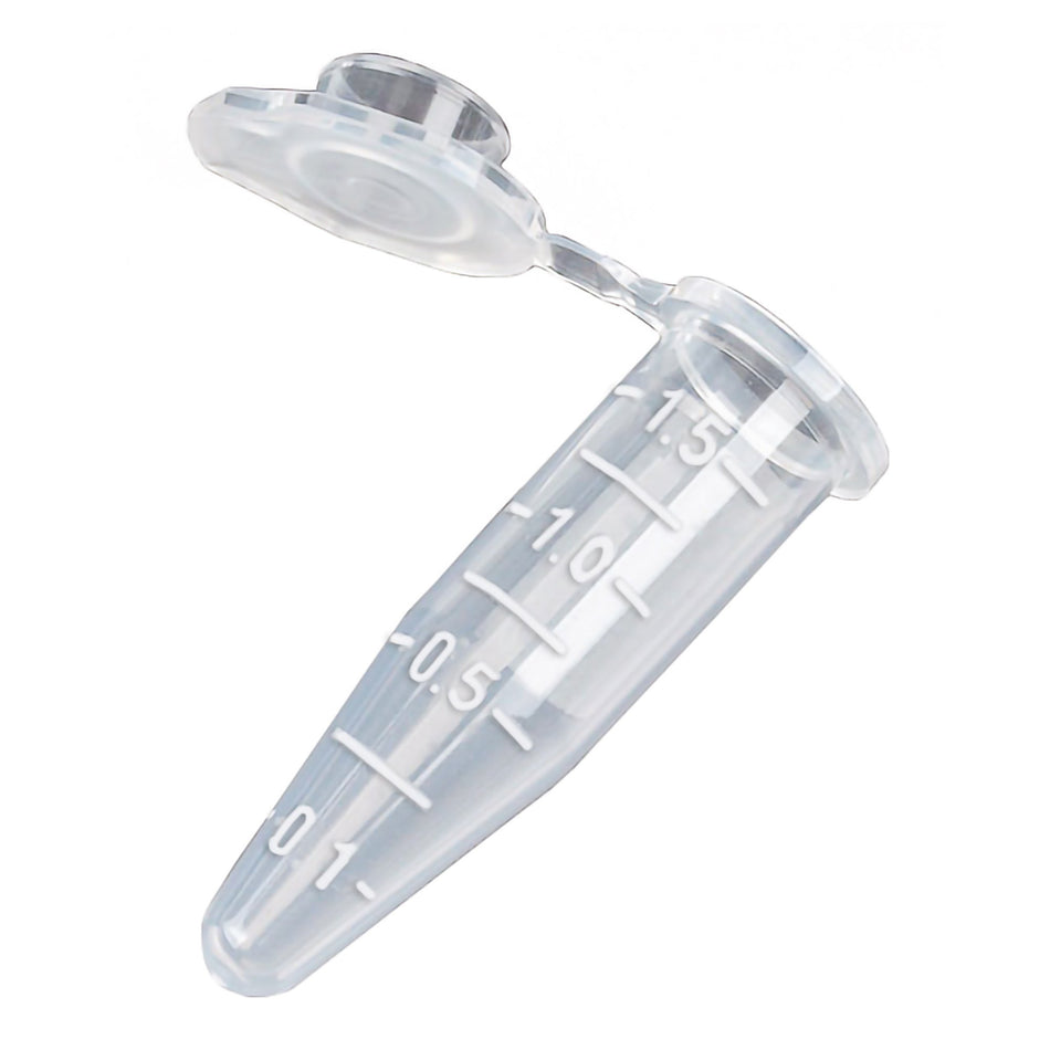 McKesson Conical Bottom Microcentrifuge Tube, 1.5 mL-McKesson Microcentrifuge Tube Plain 1.5 mL Snap Cap Polypropylene Tube