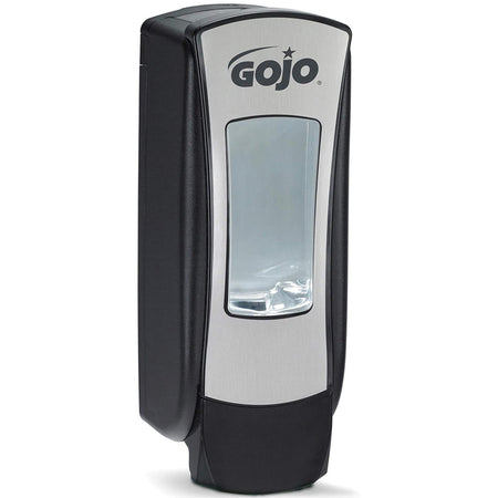 GOJO ADX-12 Wall Mounted Manual Foam Soap Dispenser-Hand Hygiene Dispenser GOJO ADX-12 Chrome / Black Plastic Manual 1250 mL Wall Mount