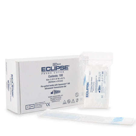 Eclipse Ultrasound Probe Cover-Ultrasound Probe Cover Eclipse 2-1/2 Inch tapered to 1-3/4 X 9-1/2 Inch Polyisoprene NonSterile Tapered