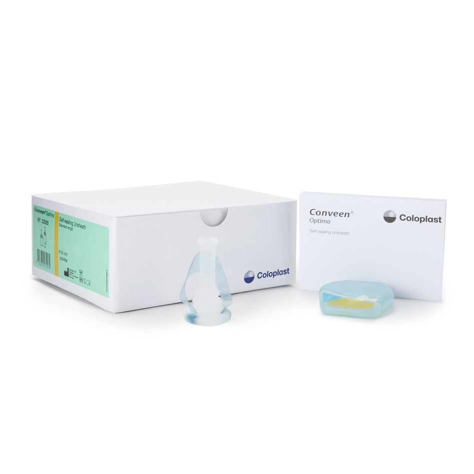 Conveen Optima Male External Catheter, Small, Standard-Male External Catheter Conveen Optima Self-Adhesive Seal PSX Silicone Small