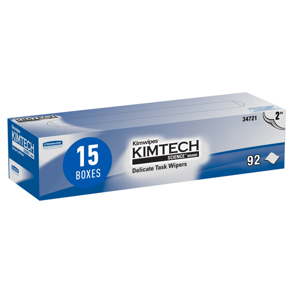 Kimtech Science Kimwipes Delicate Task Wipes, 2-Ply-Delicate Task Wipe Kimtech Science Kimwipes Light Duty White NonSterile 2 Ply Tissue 14-7/10 X 16-3/5 Inch Disposable