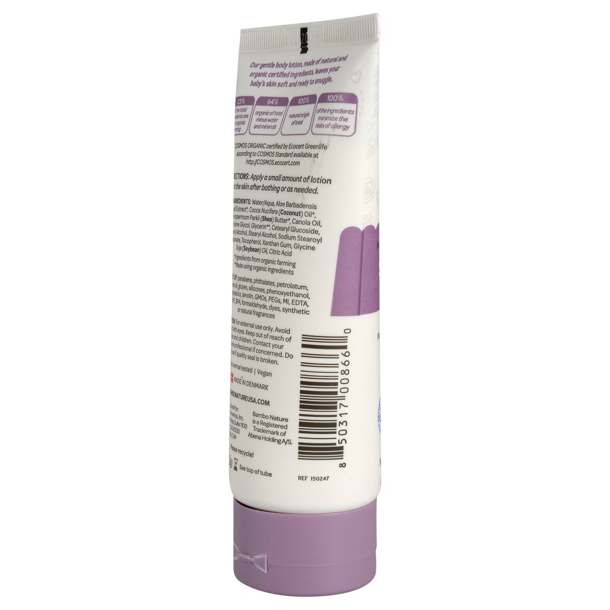Bambo Nature Snuggle Time Body Lotion, 100 mL tube-Baby Lotion Bambo Nature Snuggle Time 3.4 oz. Tube Unscented Lotion