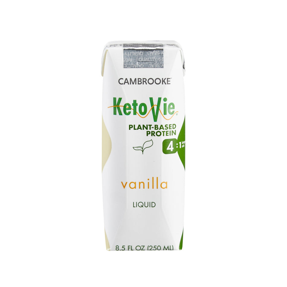 Oral Supplement KetoVie® 4:1 Plant-Based Protein Vanilla Flavor Liquid 8.5 oz. Carton - Nutritionals and Feeding Supplies>...