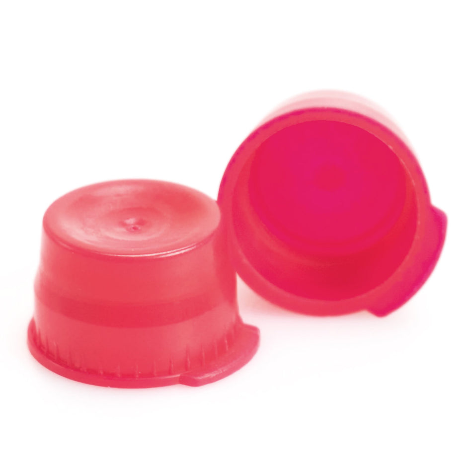 McKesson Red Tube Closure, 13 mm-"McKesson Tube Closure Polyethylene Snap Cap Red 13 mm For Use with 13 mm Blood Drawing Tubes, Glass Test Tubes, Plastic Culture Tubes NonSterile"