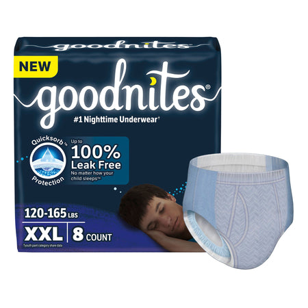 GoodNites® Nighttime Underwear for Boys, 2X-Large - Incontinence>Pediatric Diapers and Training Pants - Kimberly Clark