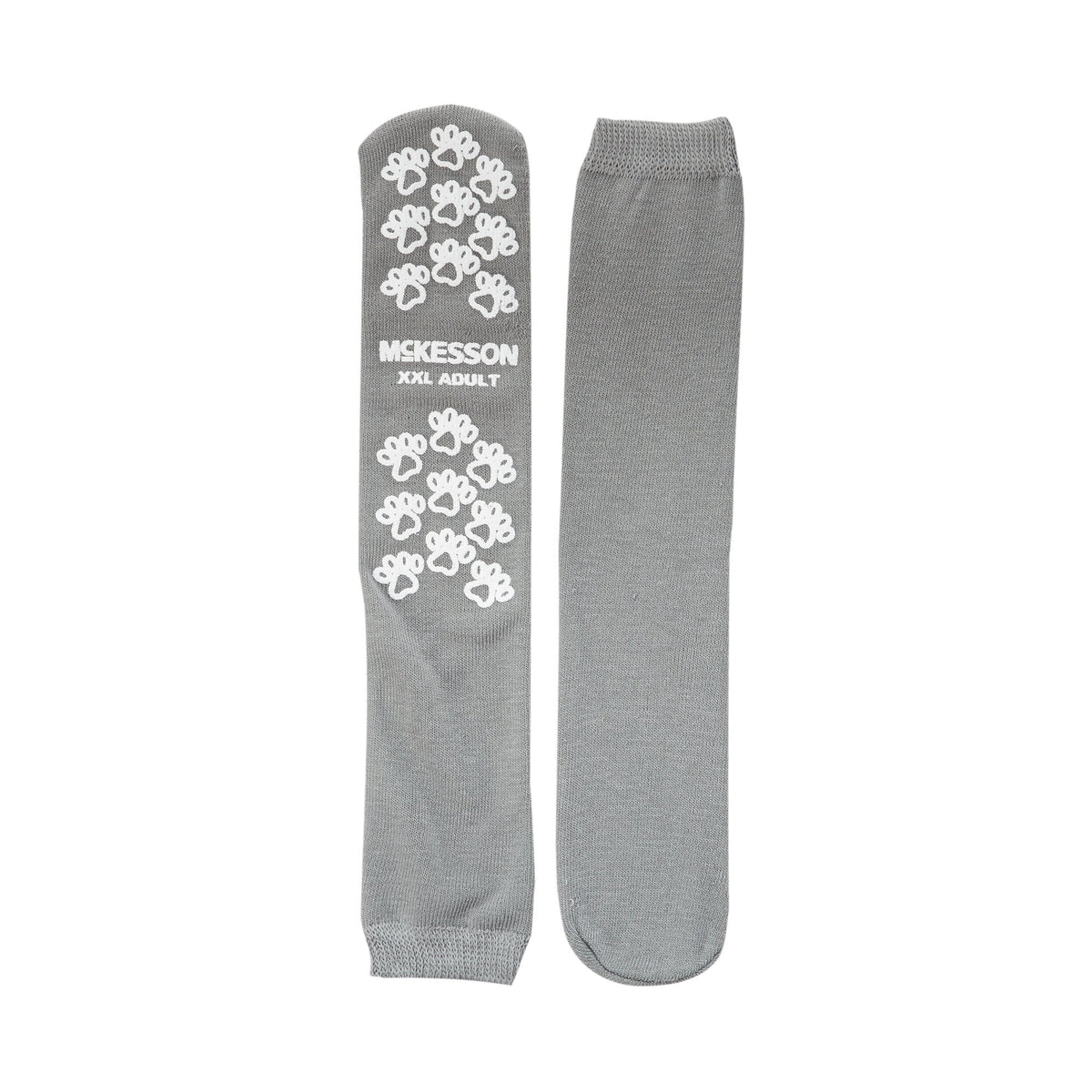 McKesson Terries Slipper Socks, 2X-Large-Slipper Socks McKesson Terries Unisex Adult 2X-Large Single Tread Single Patient Use Gray