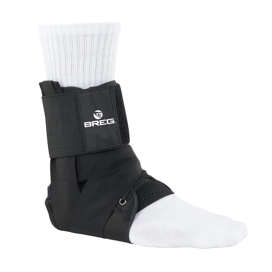 Breg Ankle Brace-Ankle Brace Breg� Large Lace-Up / Figure-8 Strap Closure Left or Right Foot