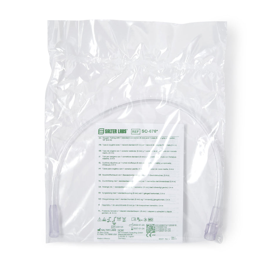 Salter Labs Concentrator Humidifier Adapter Tubing, 15 in.-Concentrator Humidifier Adapter Tubing Salter Labs