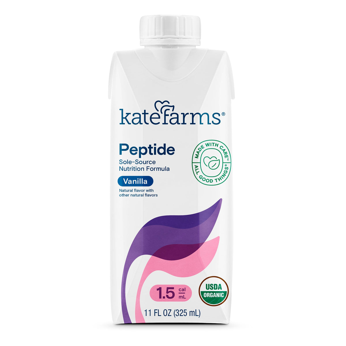 Kate Farms® Peptide 1.5 Vanilla Sole-Source Nutrition Formula, 11-ounce carton - Nutritionals and Feeding Supplies>Nutriti...