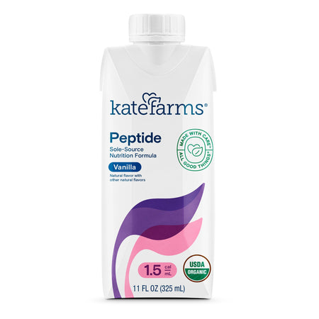 Kate Farms® Peptide 1.5 Vanilla Sole-Source Nutrition Formula, 11-ounce carton - Nutritionals and Feeding Supplies>Nutriti...