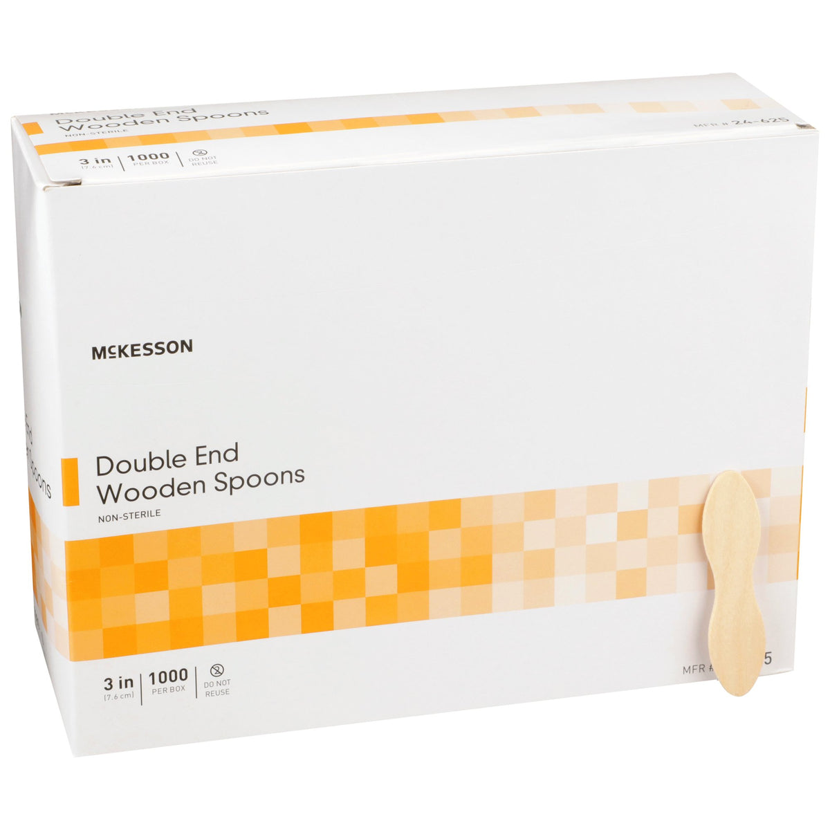 McKesson Double-End Wood Spoon - Utensils>Eating Utensils - McKesson Brand