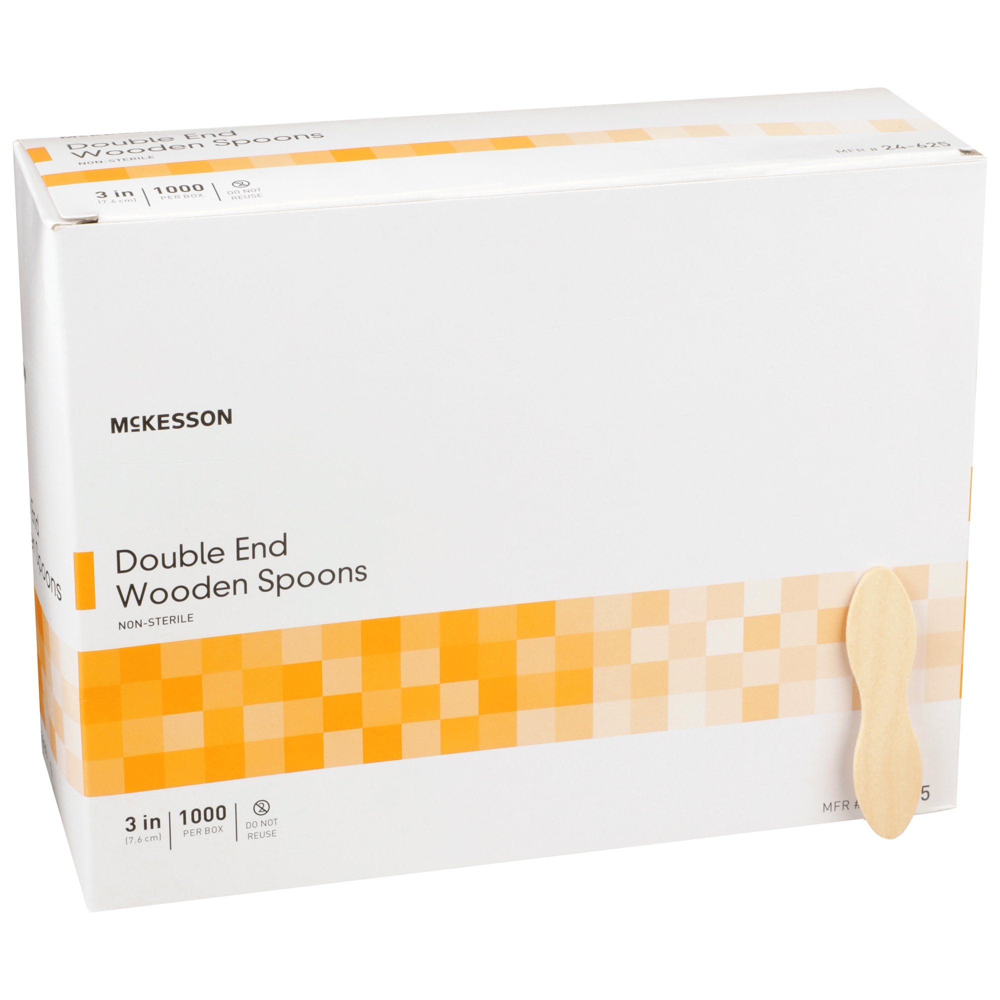 McKesson Double-End Wood Spoon - Utensils>Eating Utensils - McKesson Brand