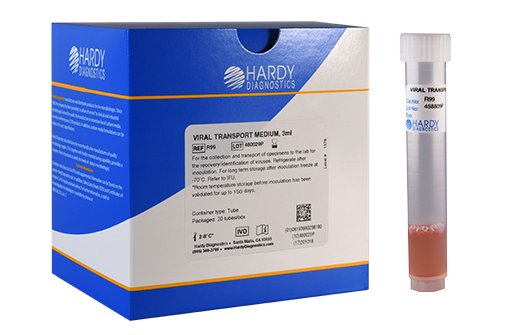 Hardy Diagnostics Transport Media-Transport Media Viral Transport Medium Beige Tube Format