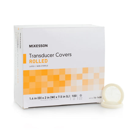 McKesson Transducer Cover-Ultrasound Probe Cover McKesson 1-2/5 X 7-1/2 Inch Latex NonSterile Rolled