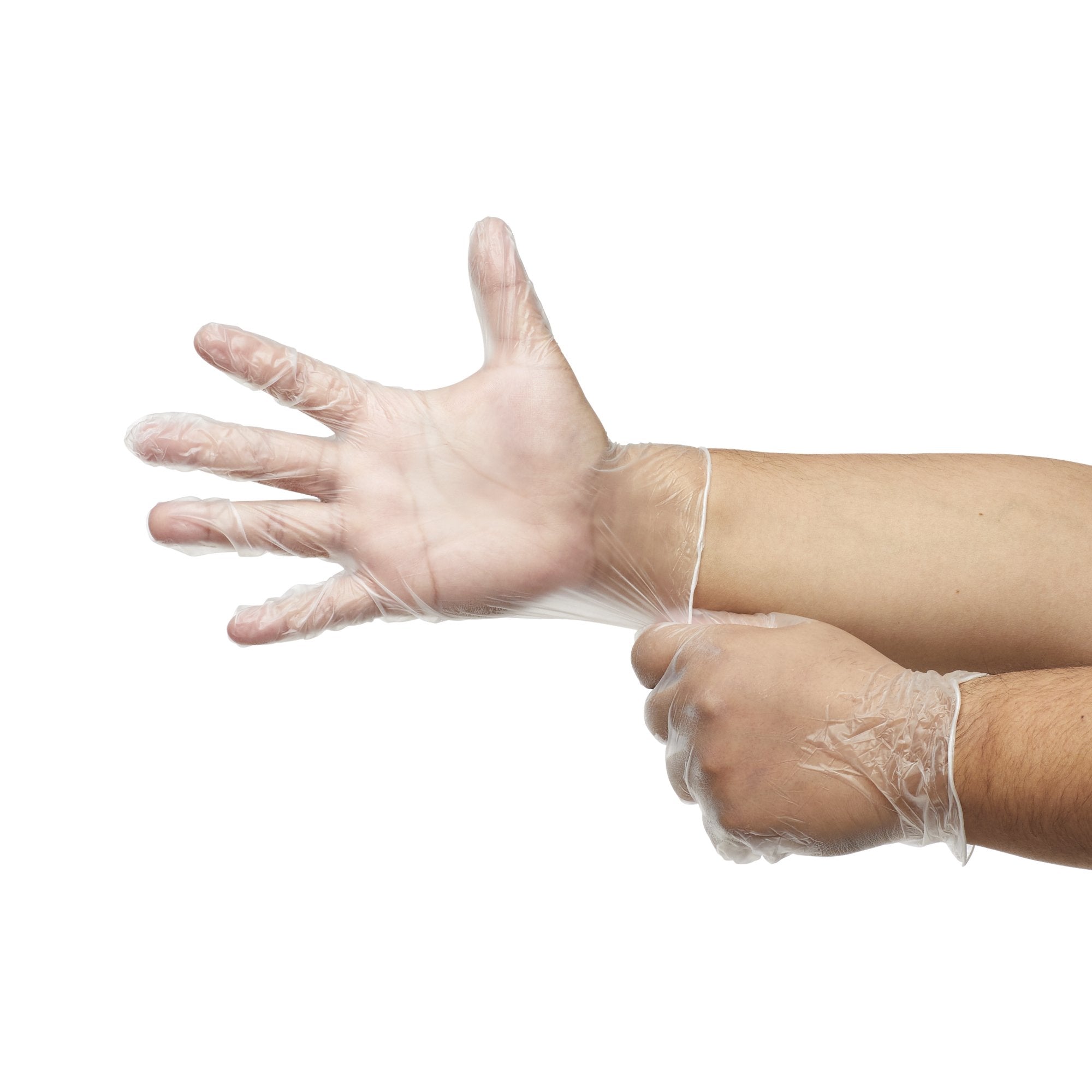 McKesson Vinyl Exam Glove, Extra Large, Clear-Exam Glove McKesson X-Large NonSterile Vinyl Standard Cuff Length Smooth Clear Not Rated