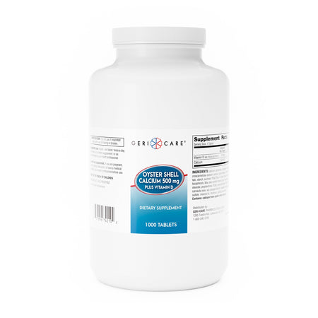 Geri-Care Calcium / Vitamin D Joint Health Supplement-"Joint Health Supplement Geri-Care Calcium / Vitamin D 500 mg - 200 IU Strength Tablet 1,000 per Bottle"