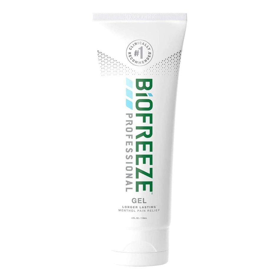Biofreeze Professional Pain Relieving Gel, 4-ounce tube-Topical Pain Relief Biofreeze Professional 5% Strength Menthol Topical Gel 4 oz.