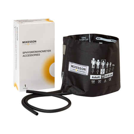 McKesson Lumeon Blood Pressure Cuff, 2-Tube Bladder-Reusable Blood Pressure Cuff McKesson LUMEON 23 to 40 cm Arm Nylon Cuff Adult Cuff