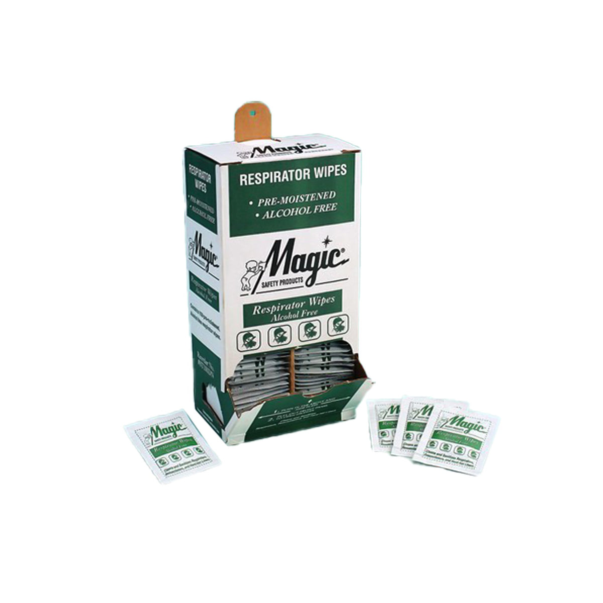 Magic Premoistened Surface Disinfectant Wipes-Magic Surface Disinfectant Premoistened Manual Pull Wipe 100 Count Individual Packet NonSterile