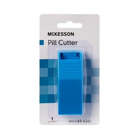 McKesson Pill Cutter-Pill Cutter McKesson Hand Operated Blue