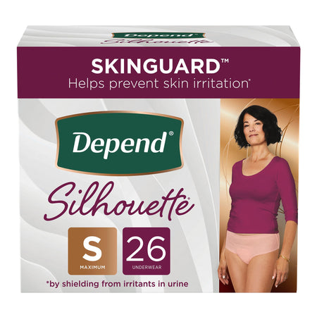 Absorbent Underwear Depend® Silhouette® Waistband Style Adult Small Female Disposable Heavy Absorbency - Incontinence>Adul...